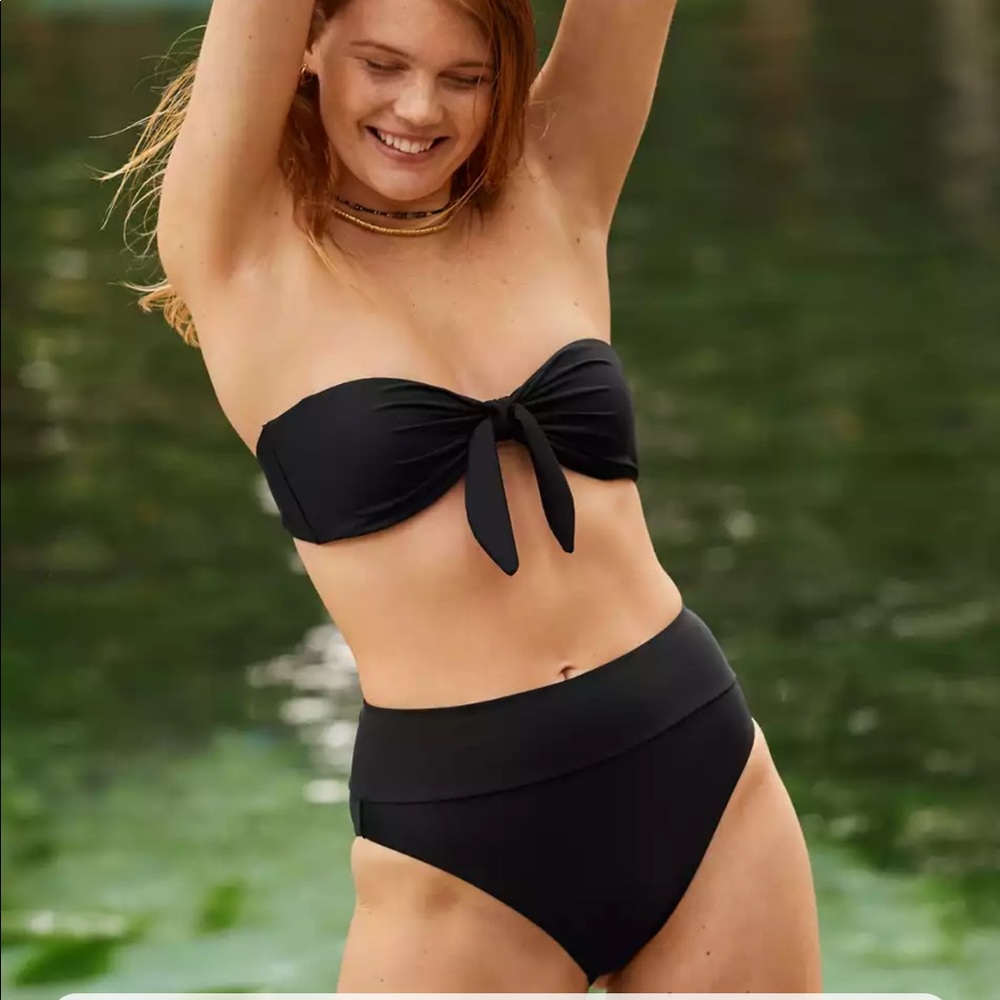AERIE | HIGH CUT CHEEKY BIKINI BOTTOMS
